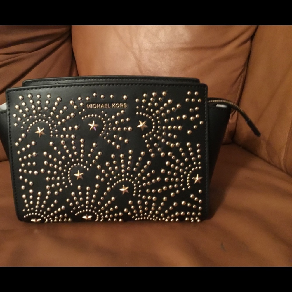 NWT Michael Kors Selma Fireworks Medium Messenger